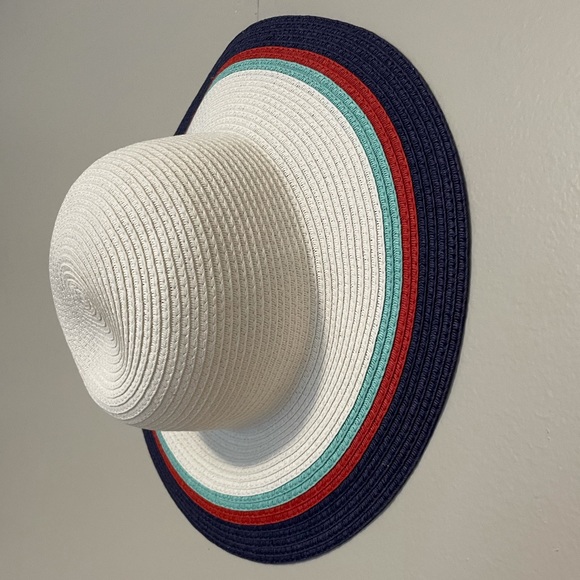 Janie and Jack Girls Sun Straw Hat sz 6-8 NWOT - Picture 2 of 5